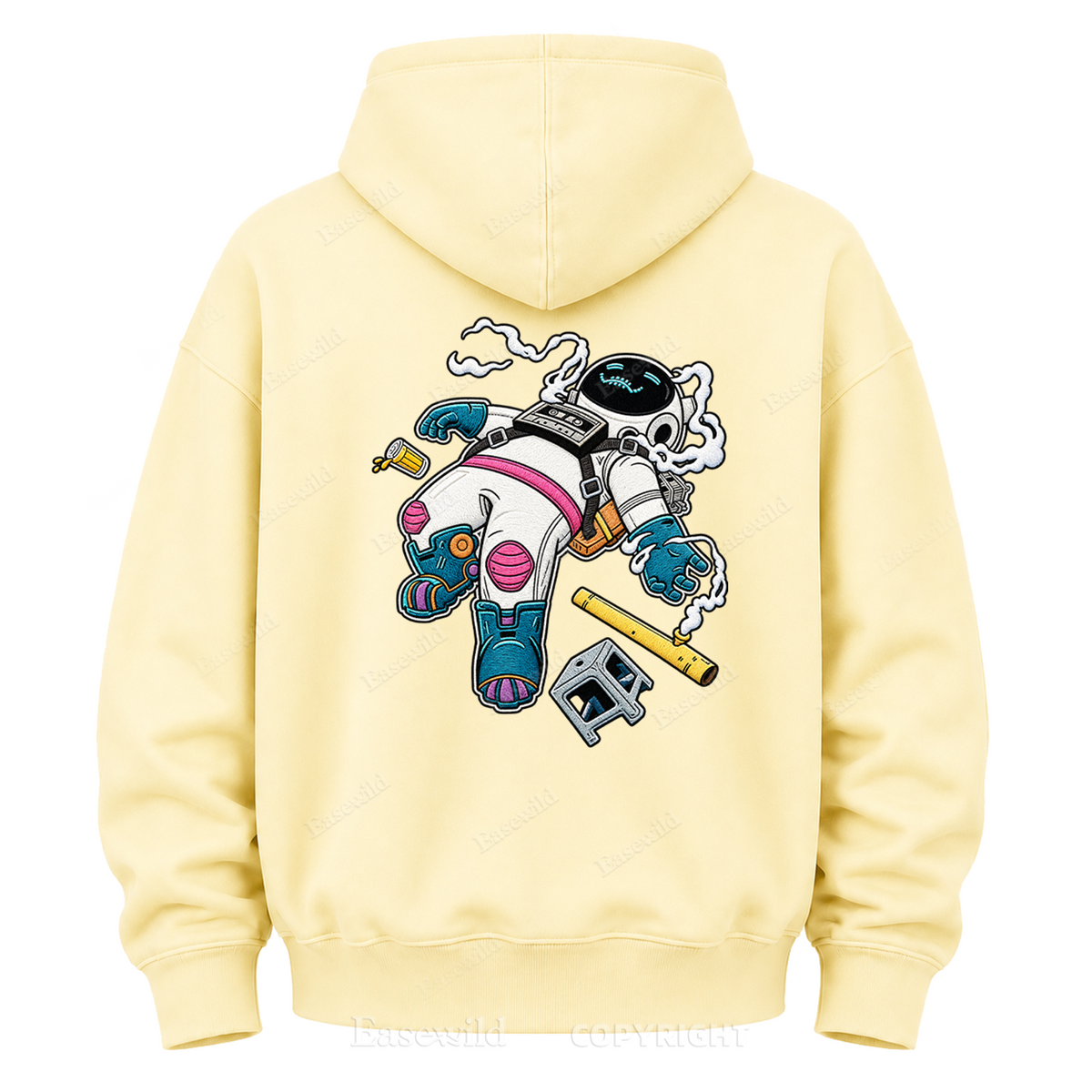 Relaxed Astronaut Graphic Hoodie