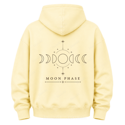 Kapuzenpullover mit Mondphasengrafik