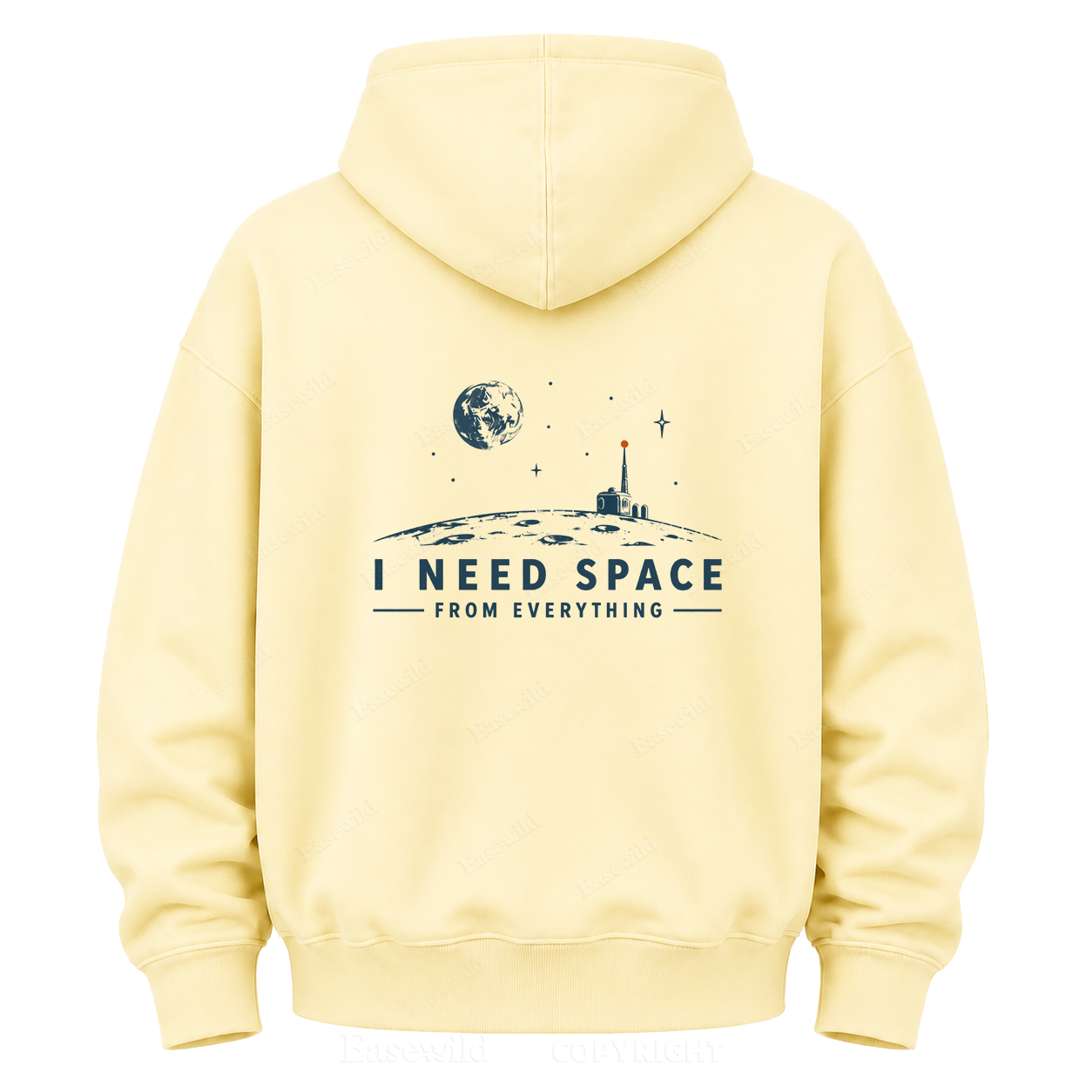 Moon Base Graphic Hoodie