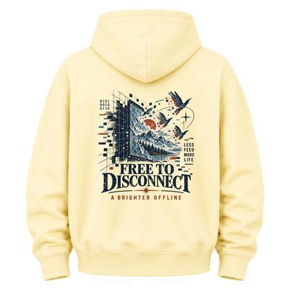Pixel to Peaks  Graphic Hoodie