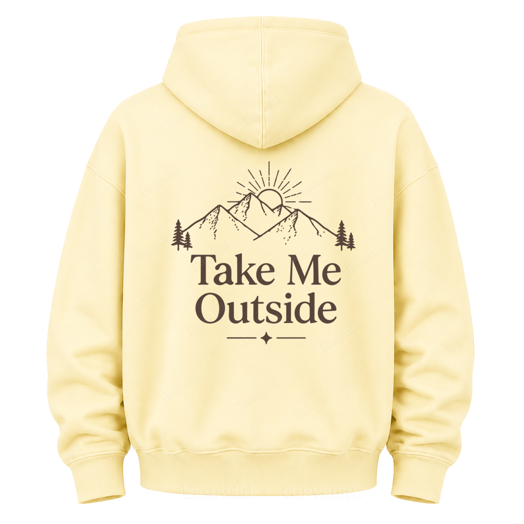 Take Me Outside Mountain Grafik-Kapuzenpullover