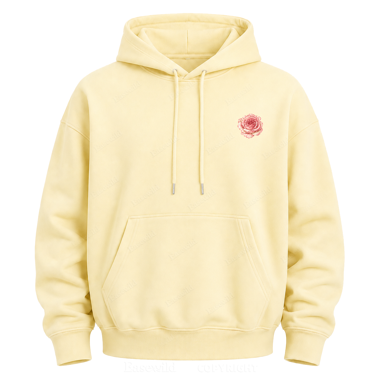 Love Grows Wild Here Vintage Floral Graphic Hoodie