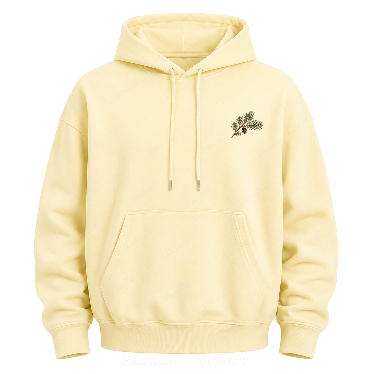 Meet Me Where the Pines Whisper Vintage Woodland Graphic Hoodie