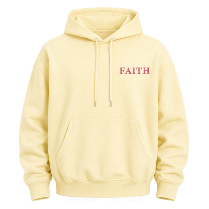 Faith Over Fear Pink Ribbon Graphic Hoodie