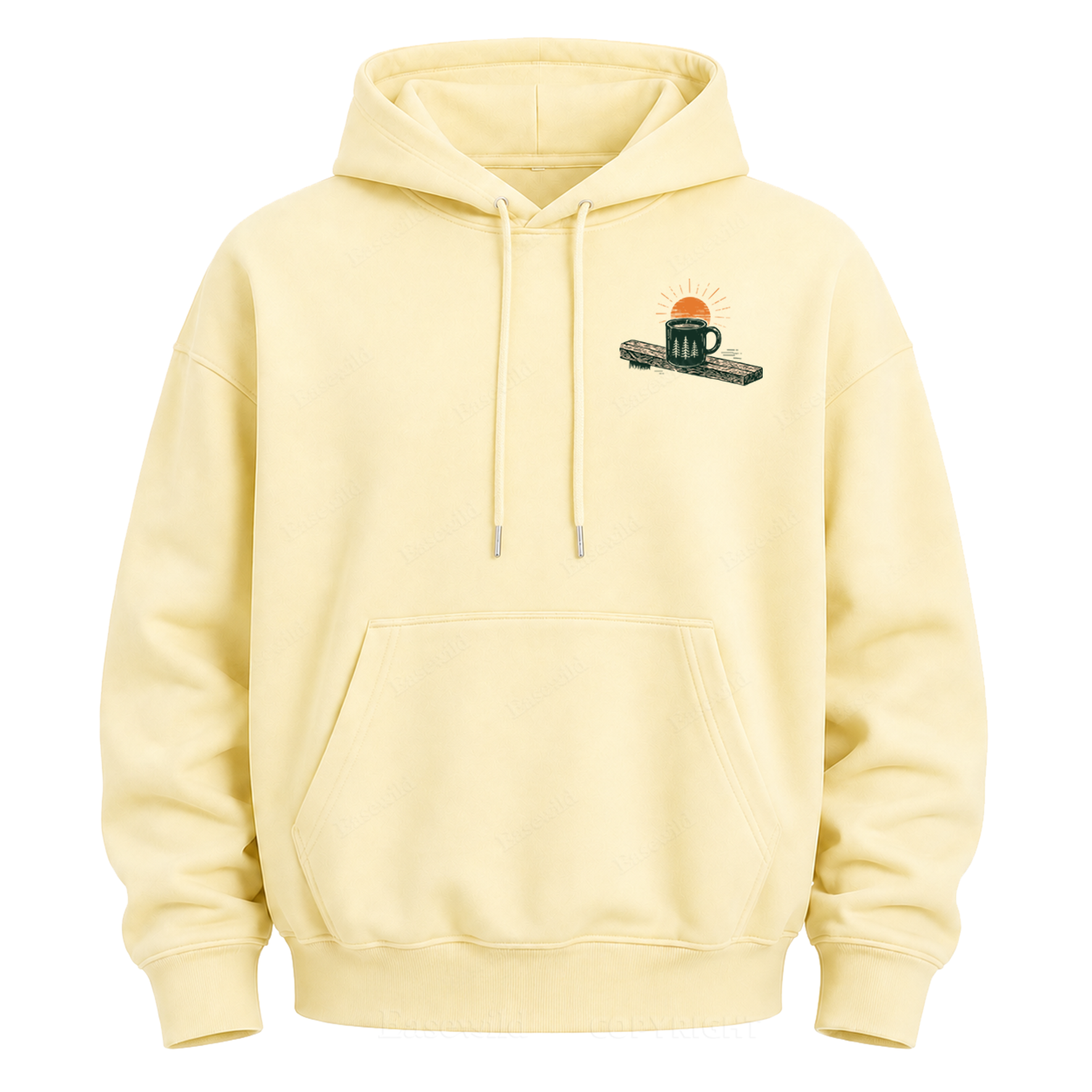 Morgenstunden am See Grafik-Hoodie