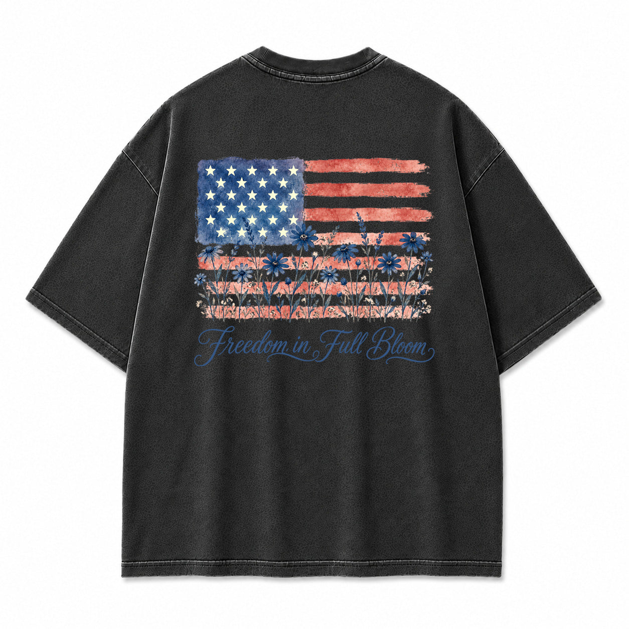 Liberty Bloom Wildflower Flag Graphic T-Shirt
