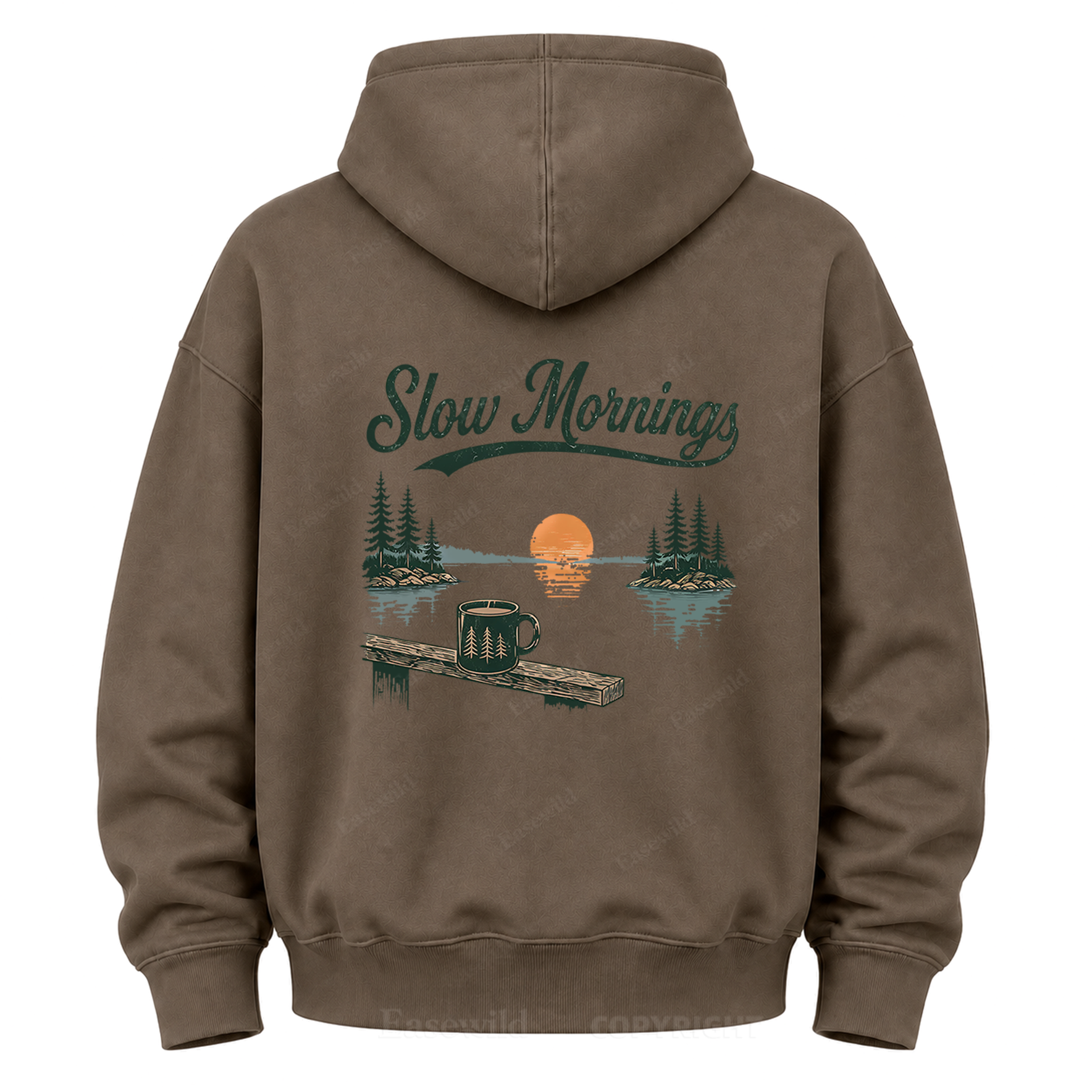 Morgenstunden am See Grafik-Hoodie