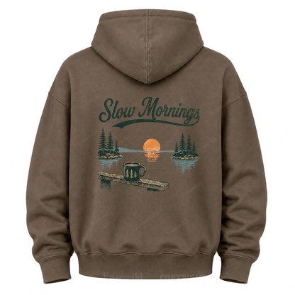Morgenstunden am See Grafik-Hoodie