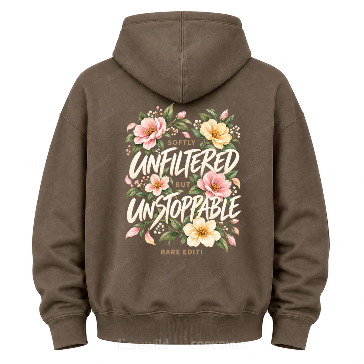 Softly Unfiltered Floral Graphic Hoodie