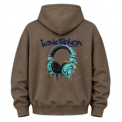 Iconic Fashion Headphones Graphic Hoodie