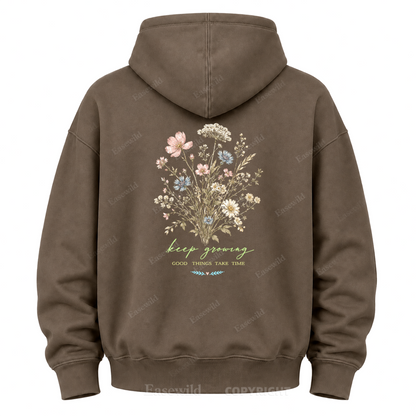 Keep Growing Wildflower Graphic Hoodie