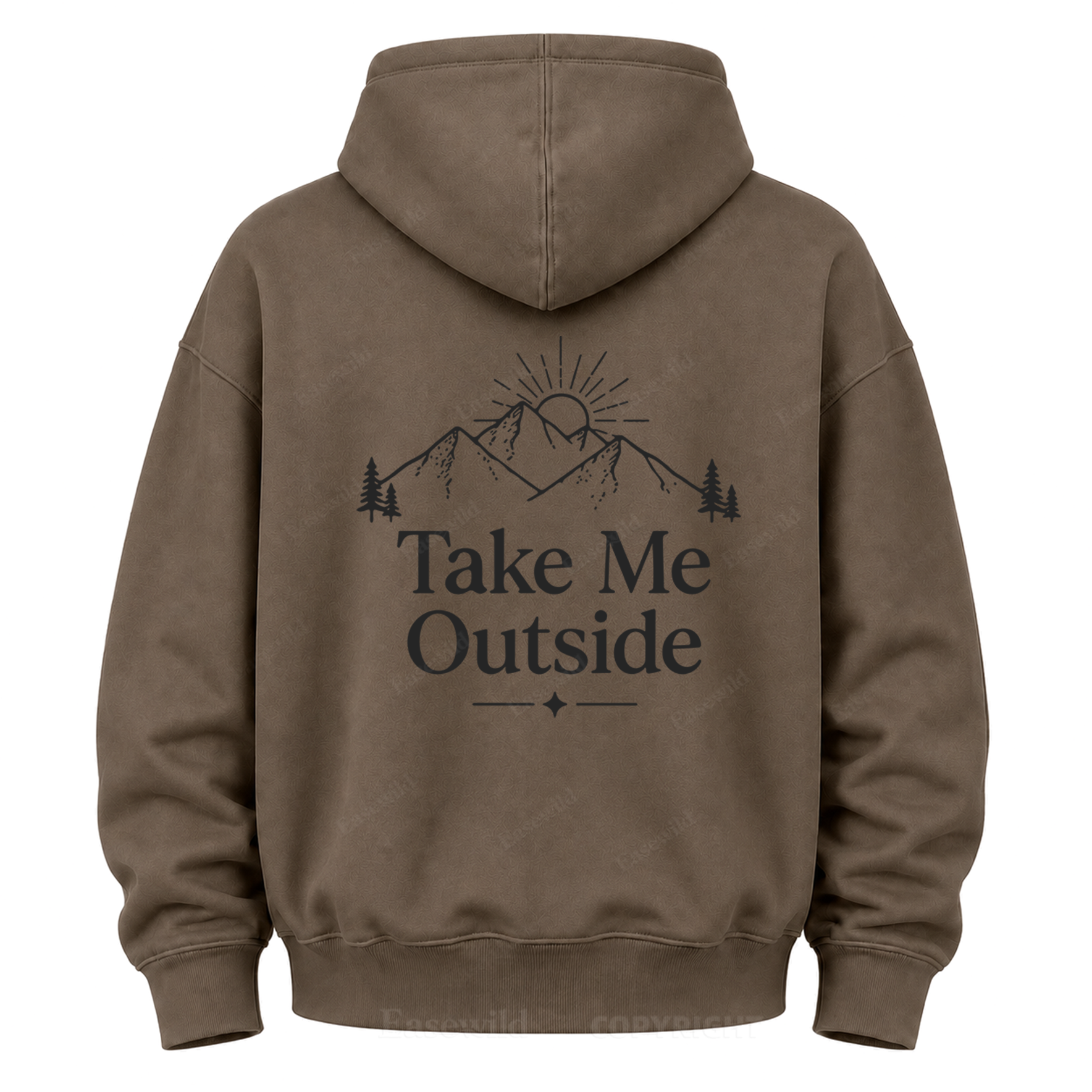 Take Me Outside Mountain Grafik-Kapuzenpullover