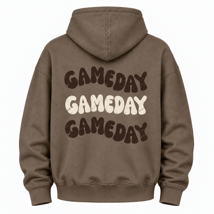 Game Day Baseball Stitch Graphic Hoodie