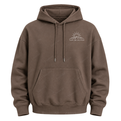 Take Me Outside Out West Grafik-Kapuzenpullover