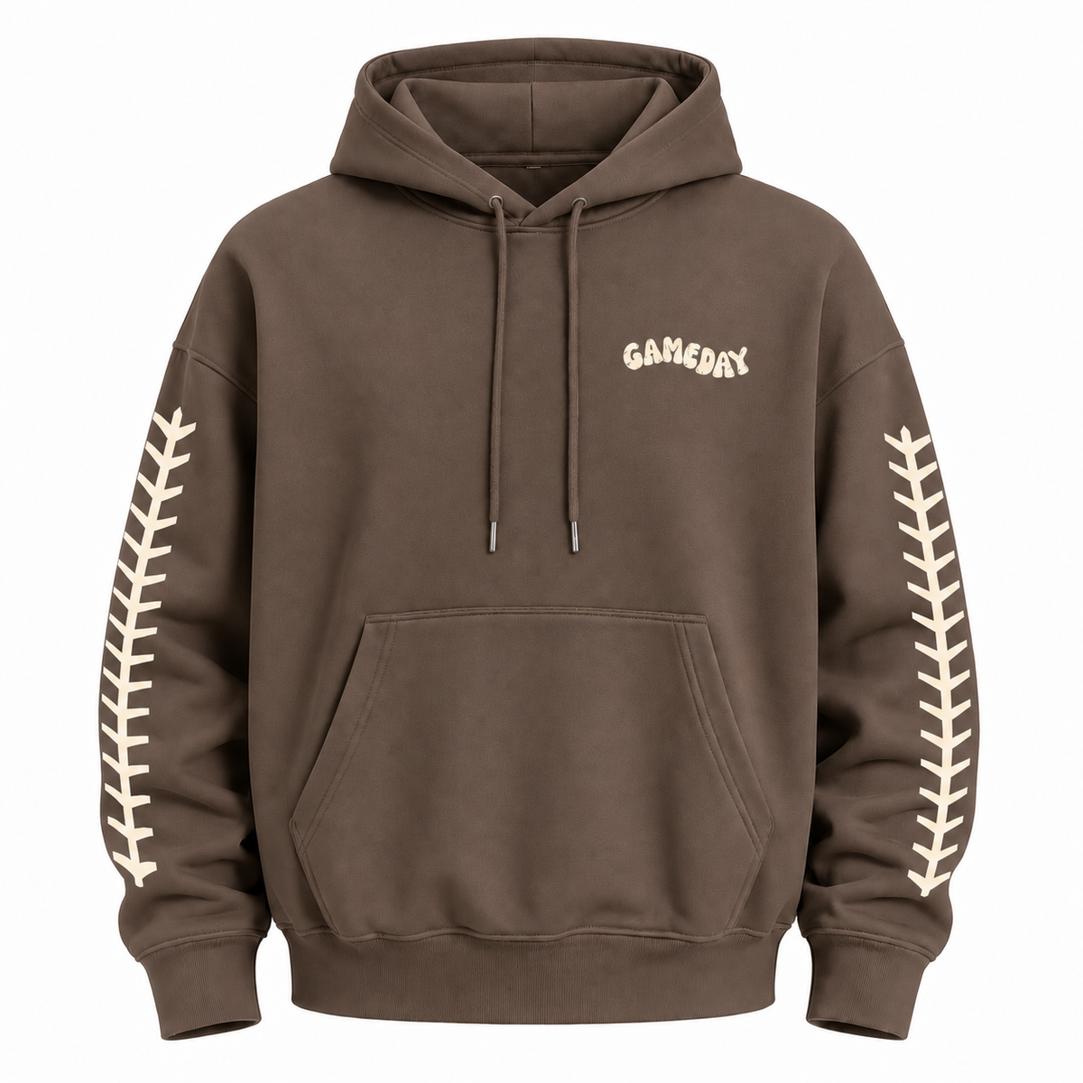 Game Day Baseball Stitch Graphic Hoodie