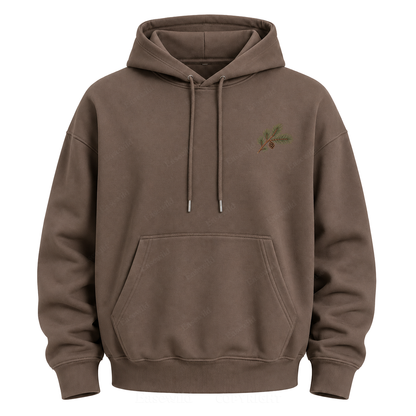 Meet Me Where the Pines Whisper Vintage Woodland Graphic Hoodie