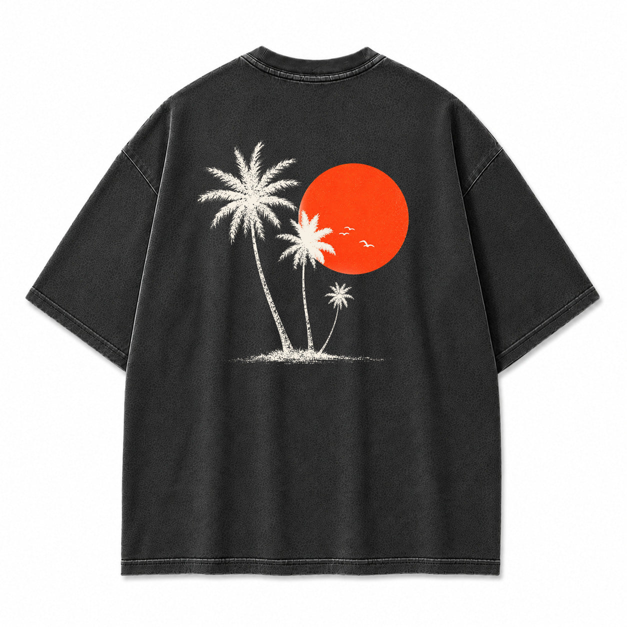 Island Glow Palm Sunset Graphic T-Shirt