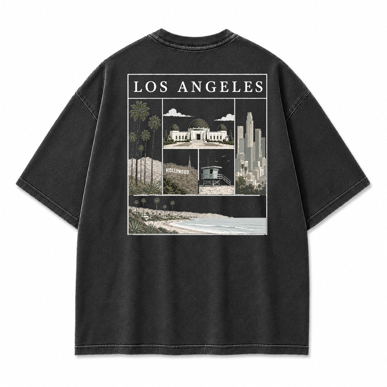 Los Angeles City Icons Graphic T-Shirt