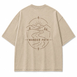 Wander Path Minimal Graphic T-Shirt