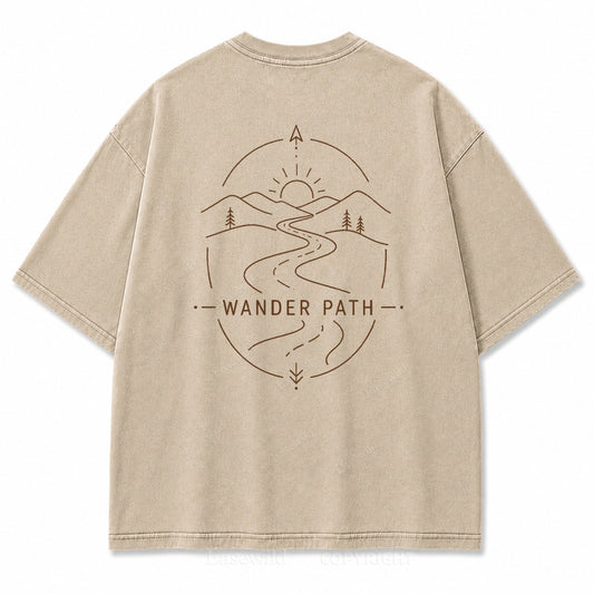 Wander Path Minimal Graphic T-Shirt