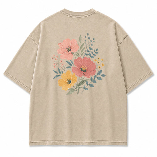 Soft Bloom Floral Graphic T-Shirt