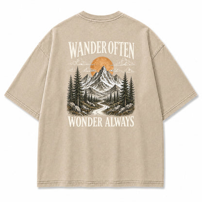 Wander Often Wonder Always Graphic T-Shirt