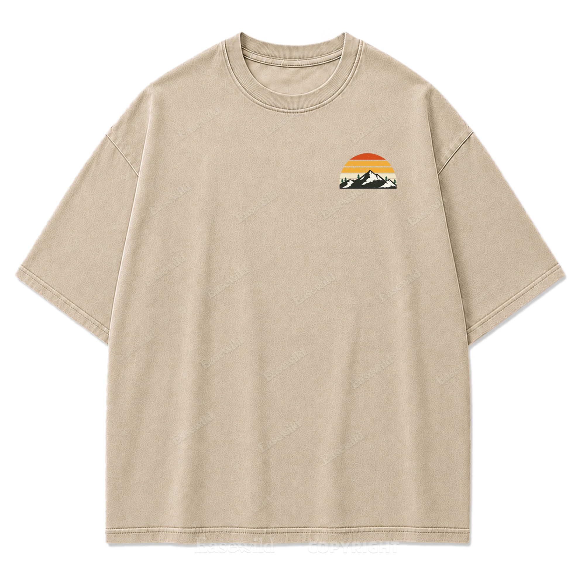 Trail Mood – Take A Hike Washed Print Tee