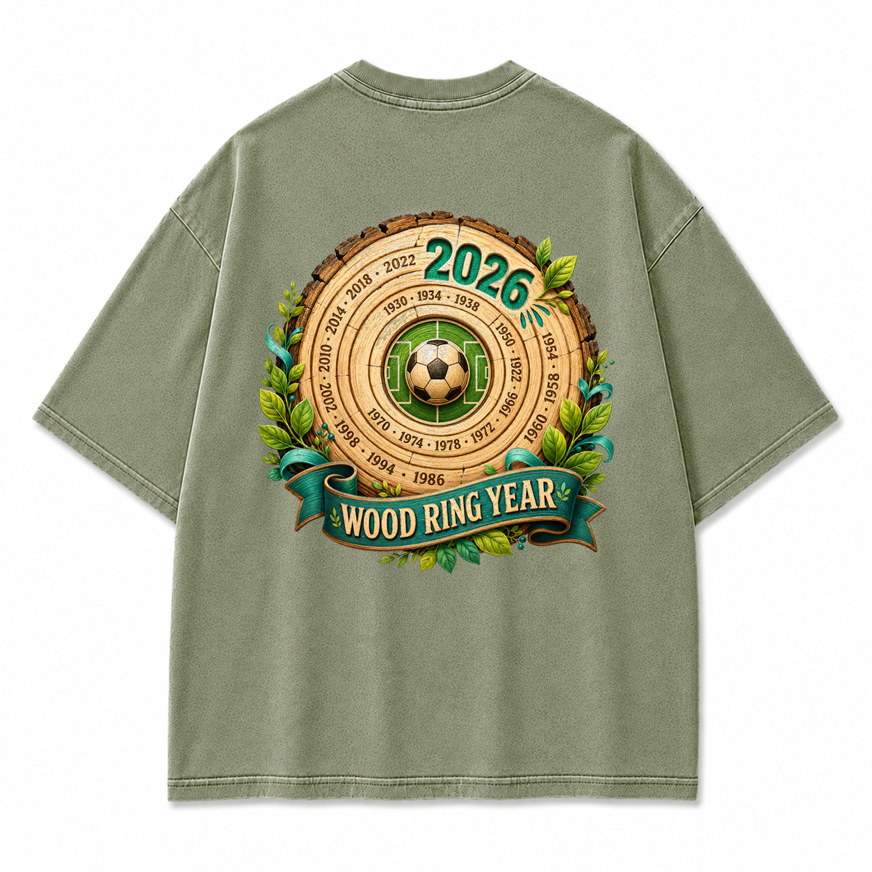 Wood Ring Year 2026 Vintage Graphic T-Shirt
