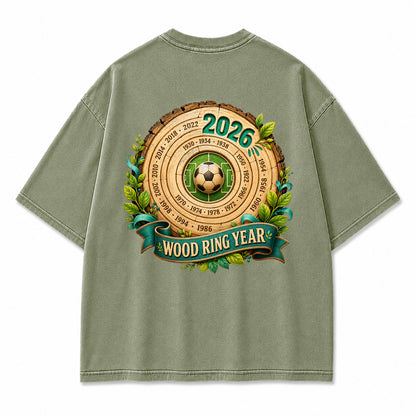 Wood Ring Year 2026 Vintage Graphic T-Shirt