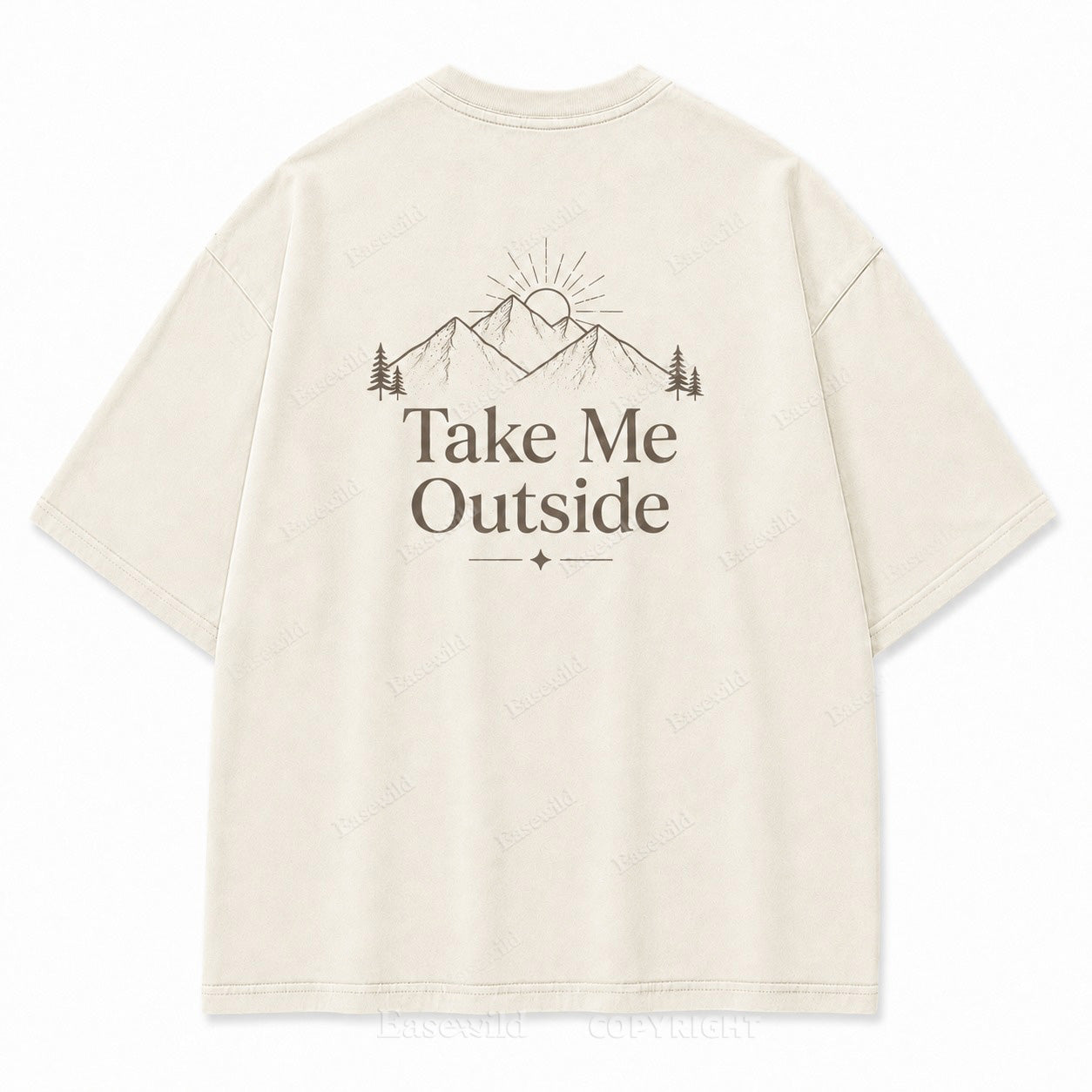 Take Me Outside Minimalist Mountain Tee