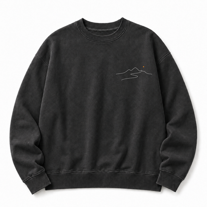 Go Where You Feel Most Alive Washed Graphic Sweatshirt