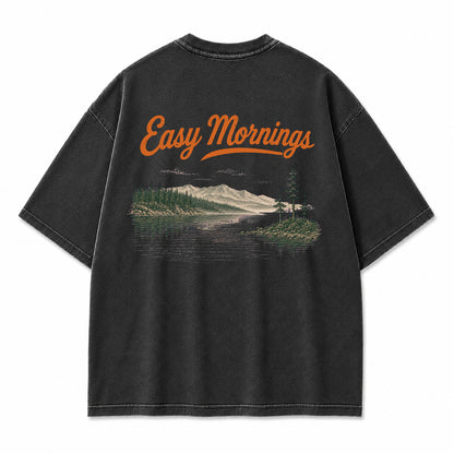 Easy Mornings Lake Graphic T-Shirt