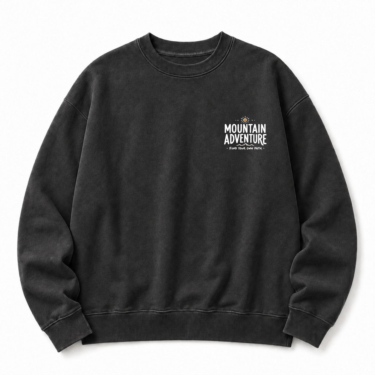 Find Your Own Path Washed Grafik-Sweatshirt