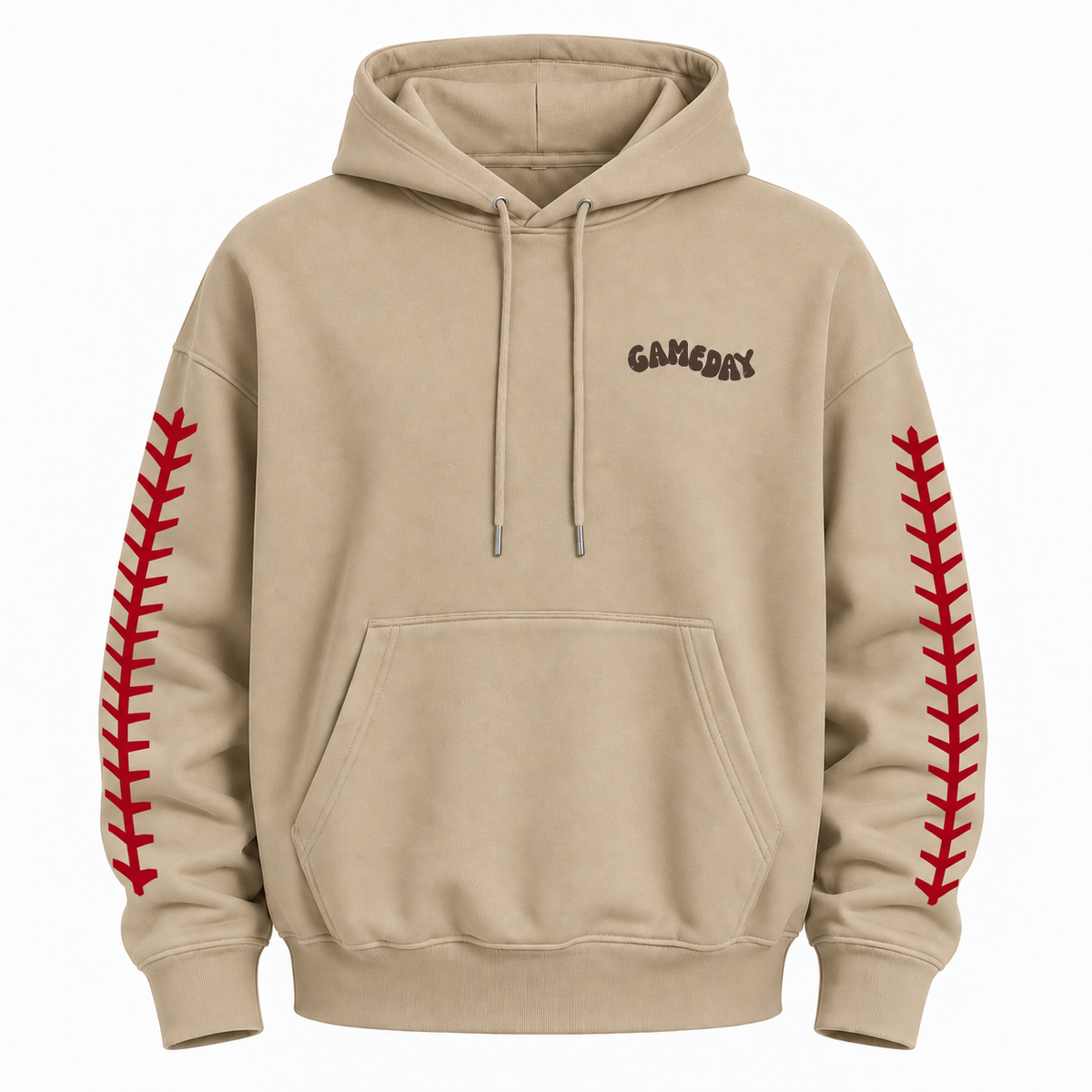 Game Day Baseball Stitch Graphic Hoodie