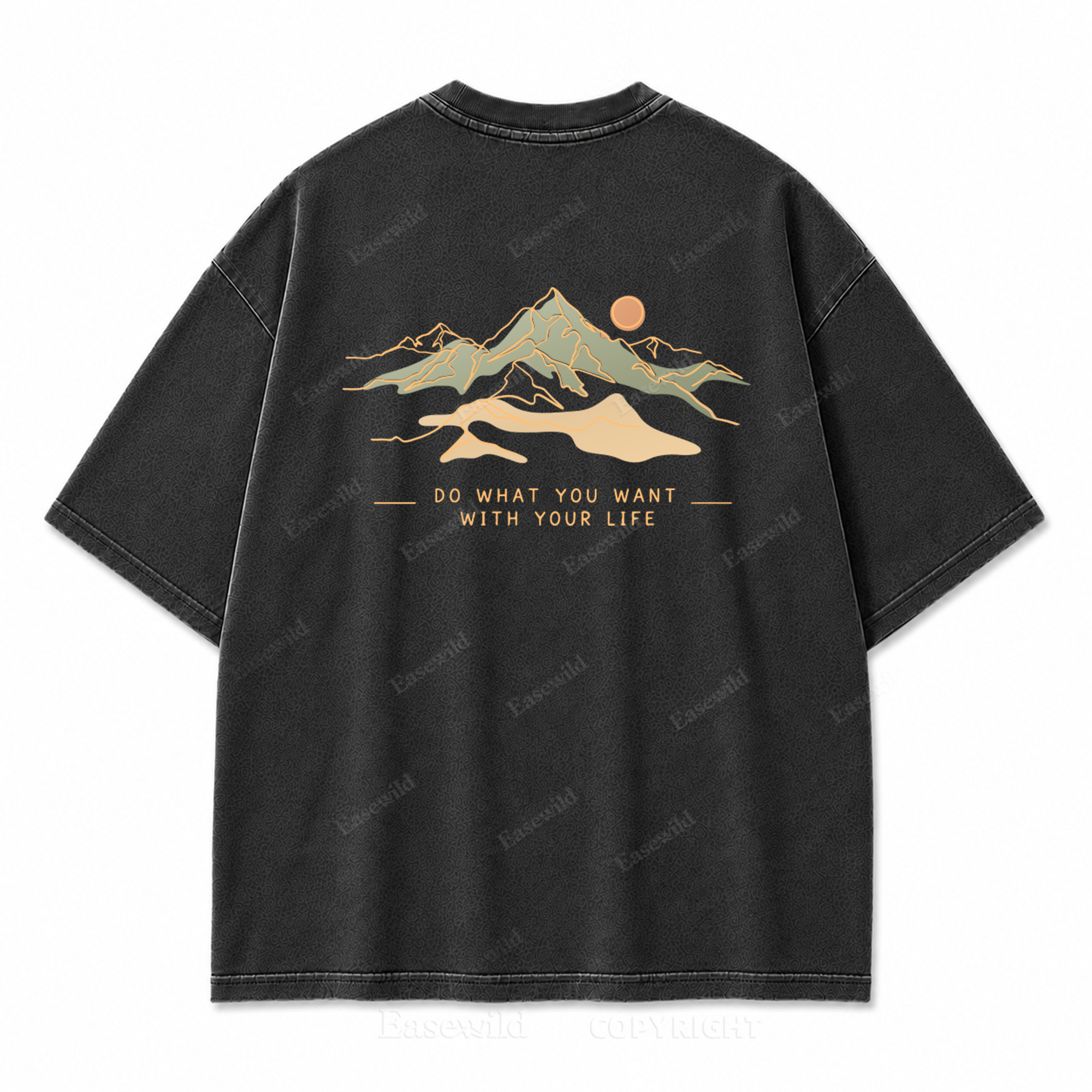 Do What You Want with Your Life Washed Back Print Tee