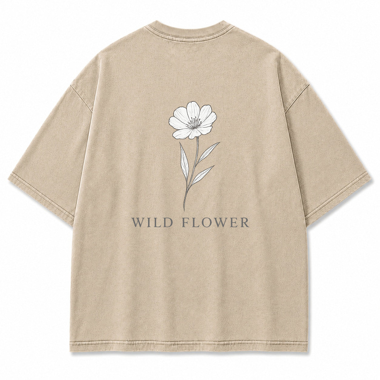 Wild Flower Line Art Graphic T-Shirt