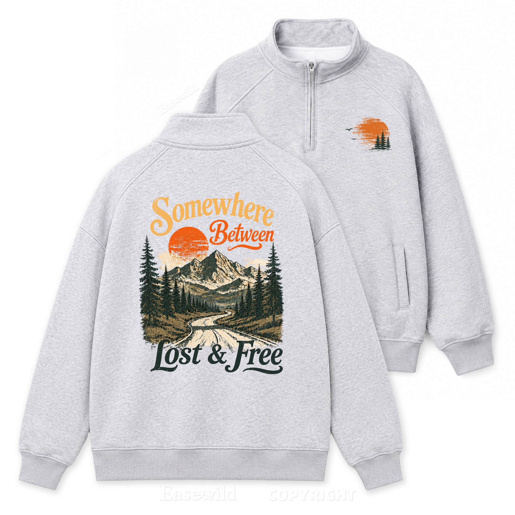 Quarter-Zip Pullover Sweatshirt