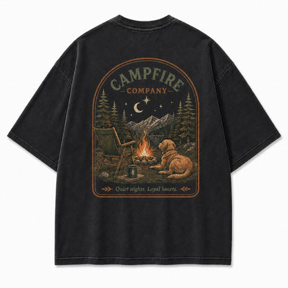 Campfire Company Dog Washed T-Shirt