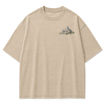 Open Roads Black Hills Washed Print Tee
