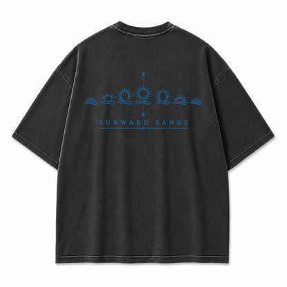 Sunward Sands Solar Cycle Graphic T-Shirt
