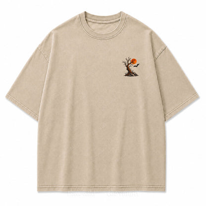 Stay Witchy  Halloween Washed Print Tee