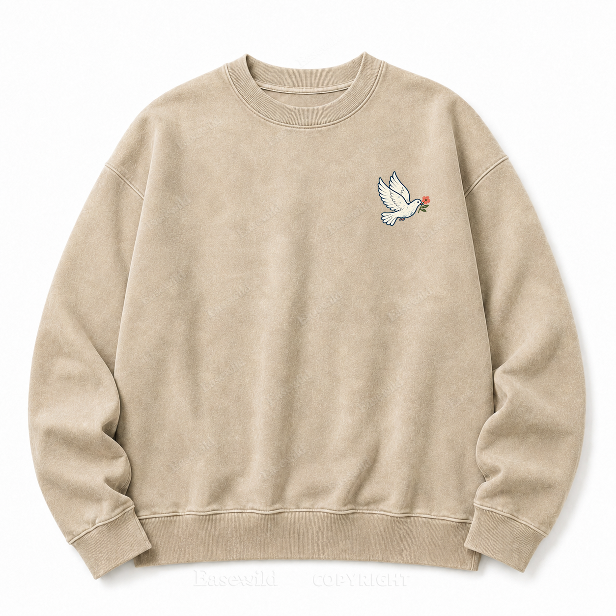 More Joy Less Noise Washed Sweatshirt