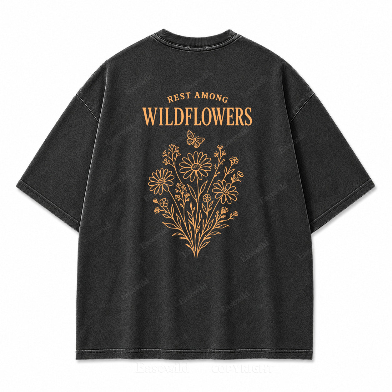Rest Among Wildflowers Graphic Back Print Tee