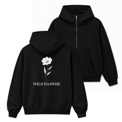 Wild Flower Graphic Zip Hoodie