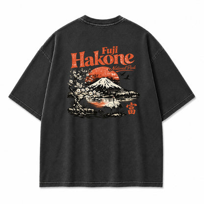 Fuji Hakone Mountain Vintage Graphic T-Shirt