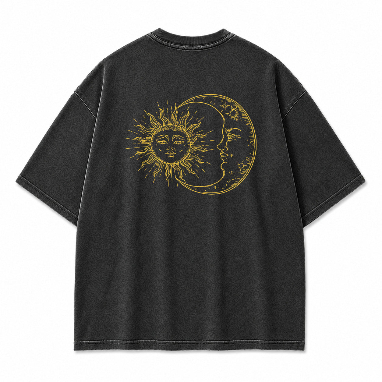 Sun and Moon Eclipse Celestial Graphic T-Shirt