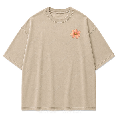 Golden Hour Lakeside Van Washed Print Tee
