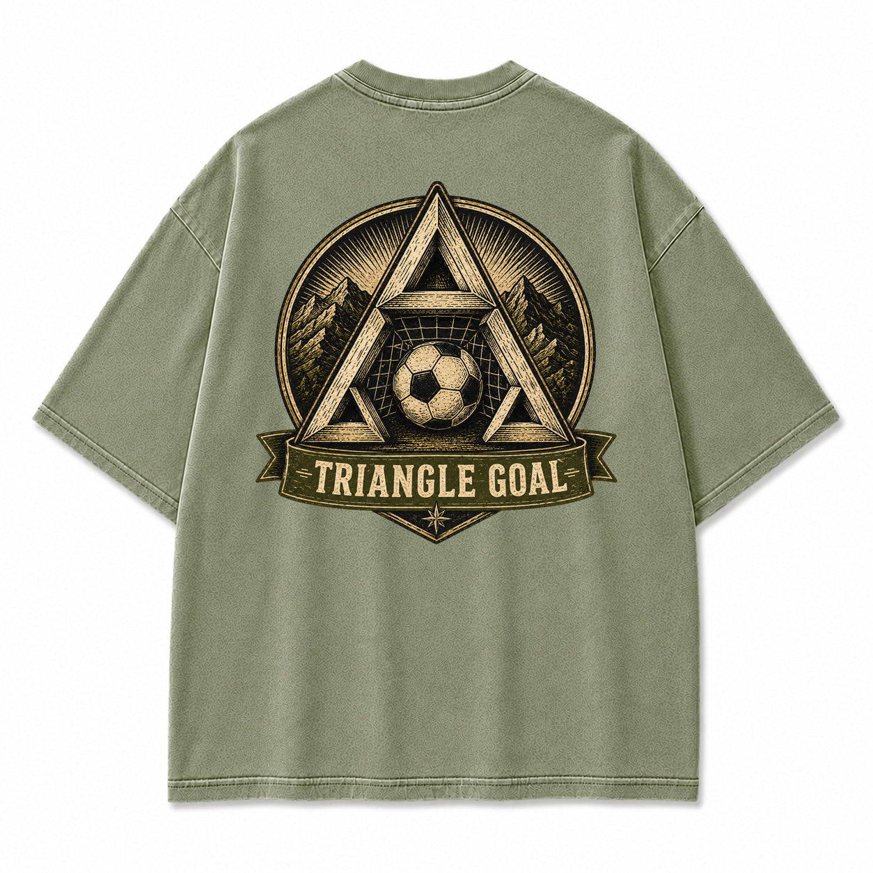 Triangle Goal Vintage Graphic T-Shirt