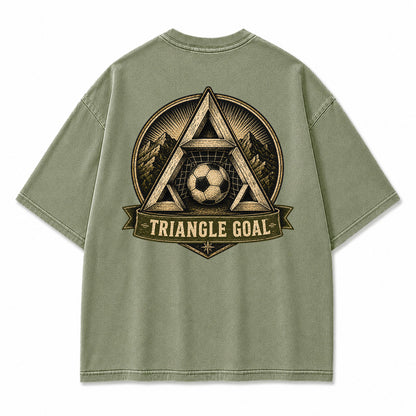 Triangle Goal Vintage Graphic T-Shirt