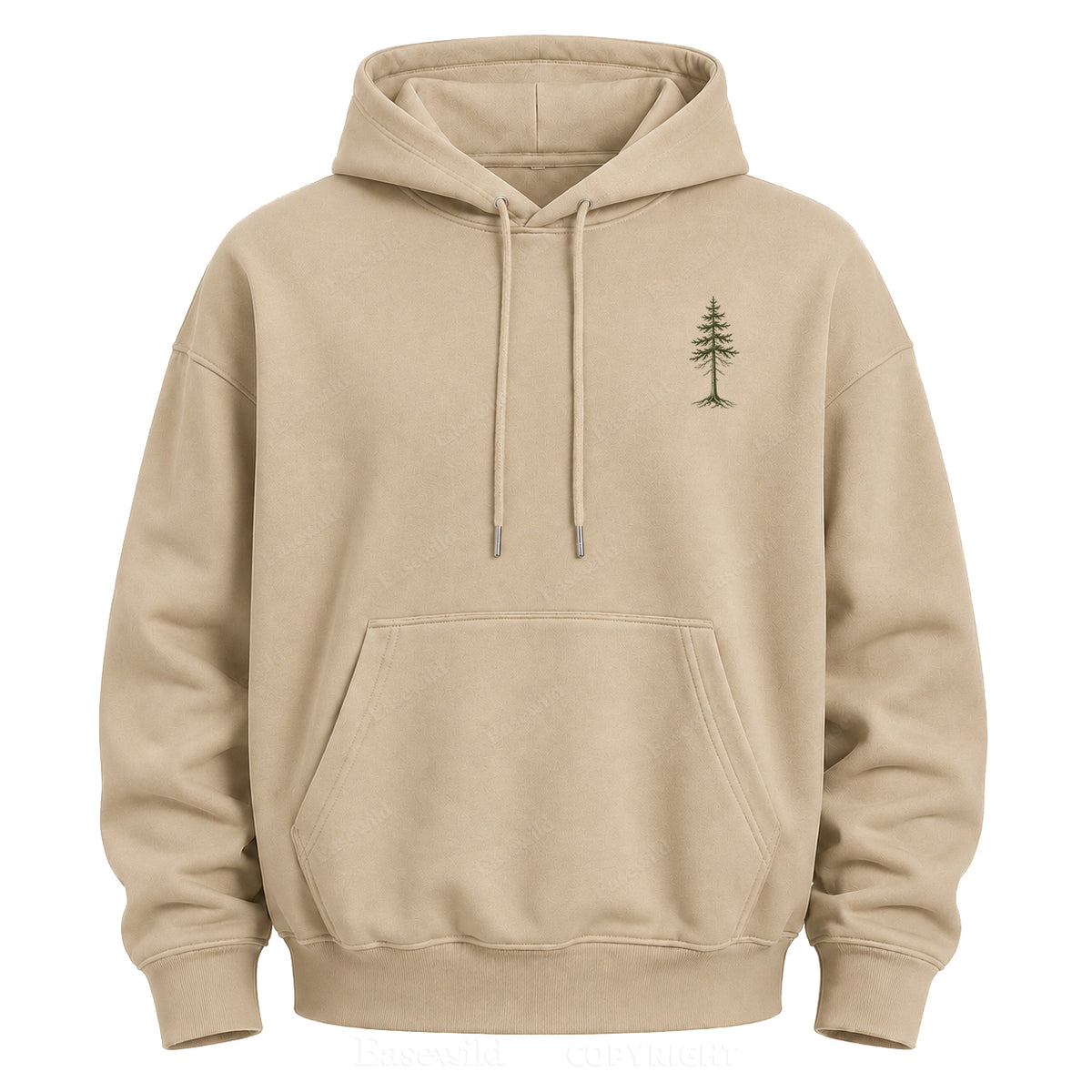 Wild in Quiet Ways Vintage Pine Graphic Hoodie